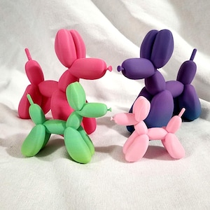 3D Printed Balloon Dog Sculpture: Modern Art Decor