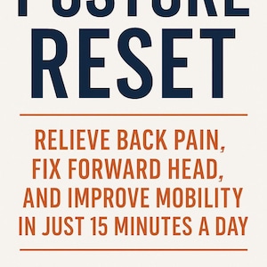Posture Exercises for Desk Workers eBook | Improve Posture, Reduce Back and Neck Pain, Daily Stretching & Movement Guide | Posture Tips
