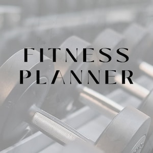 Fitness Planner, Printable Fitness Planner, Weight Loss Tracker, Workout Planner, Digital Fitness Planner, Meal Planner, Habit Tracker, PDF