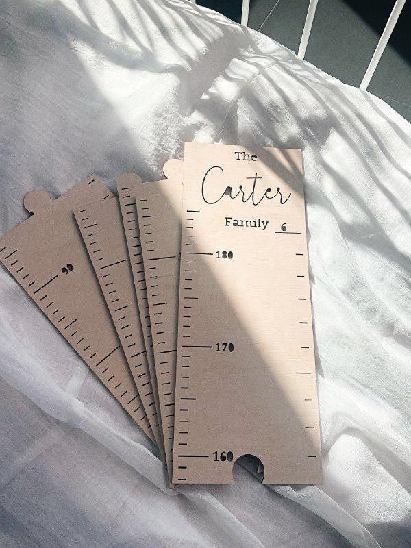 Personalized Wooden Growth Chart: Scandinavian Nursery Decor, Handmade ...