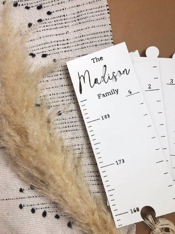 Personalized Wooden Growth Chart: Scandinavian Nursery Decor, Handmade ...