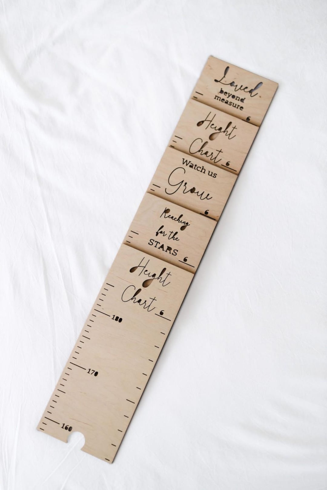 Personalized Wooden Growth Chart: Scandinavian Nursery Decor, Handmade ...
