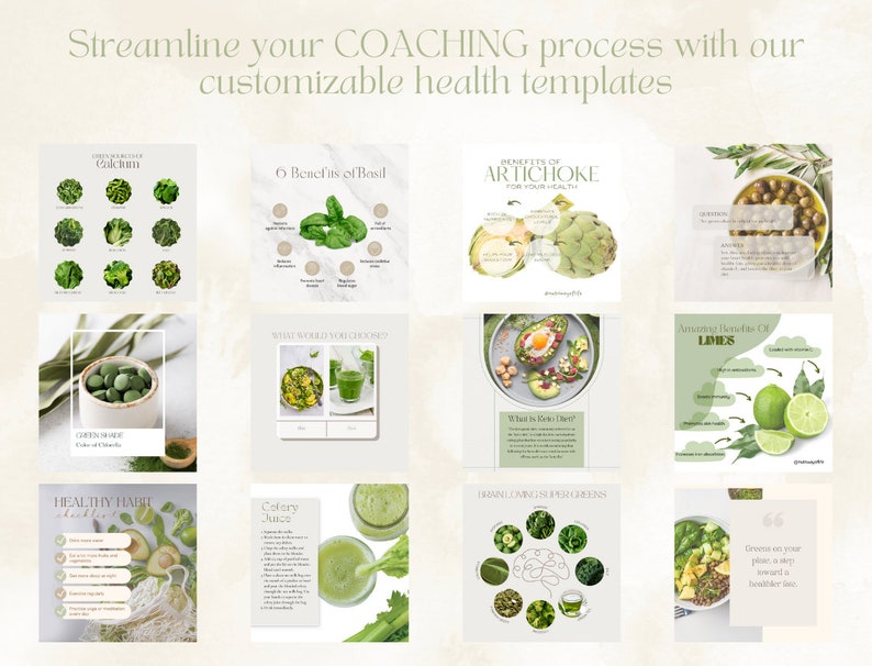 Nutrition Coach Instagram Post Templates | Canva Health & Wellness ...