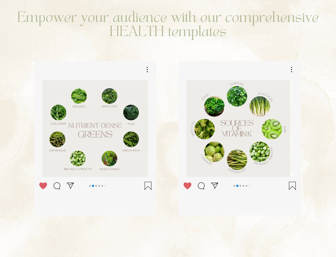 Nutrition Coach Instagram Post Templates | Canva Health & Wellness ...