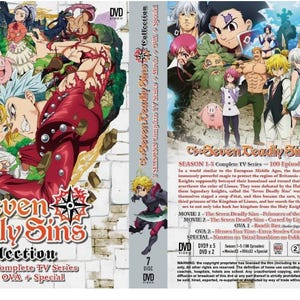 DVD The Seven Deadly Sins Season 1-5(Epi 1-100End+2 Movie+OVA+Specia)English Dub