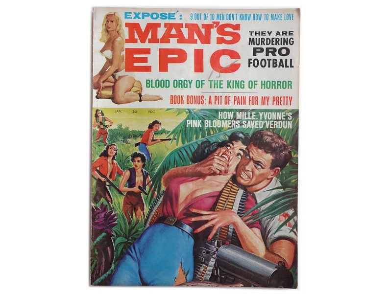 Rare Man S Epic Jan 1964 Epic Sleaze Lurid Crime 1960s Etsy