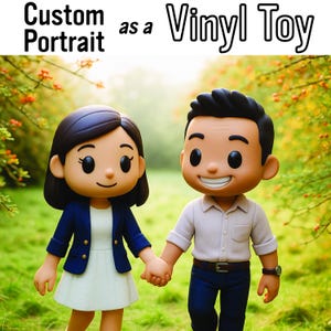 Custom Vinyl Toy Portrait from Your Photos - Personalized Digital Art - Unique Family Gift - Digital Download
