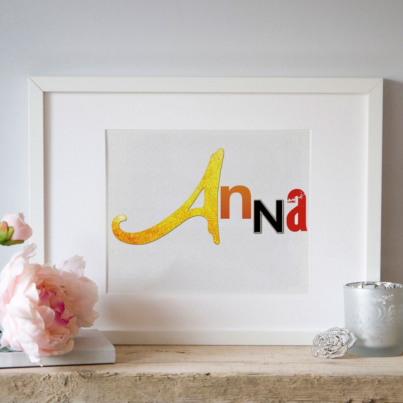 Personalized Broadway Show / Musical Logo Name Art 8x10: FREE SHIPPING image 3