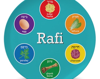 Personalized Children's Seder Plate for Passover Pesach