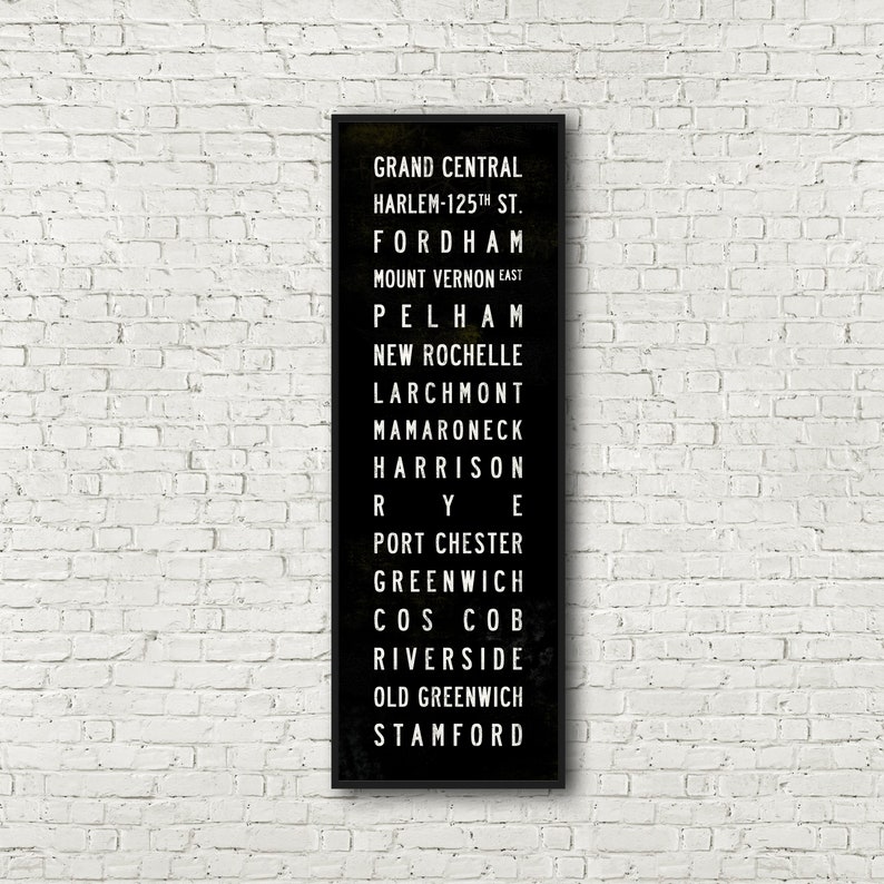 Stamford Line Metro North Railroad New York Subway Art Print Etsy