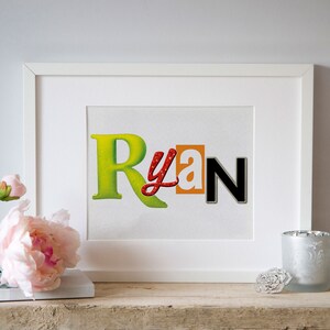 Personalized Broadway Show / Musical Logo Name Art 8x10: FREE SHIPPING image 1