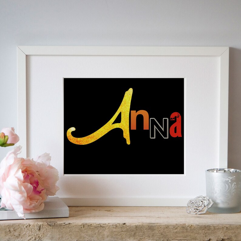 Personalized Broadway Show / Musical Logo Name Art 8x10: FREE SHIPPING image 4