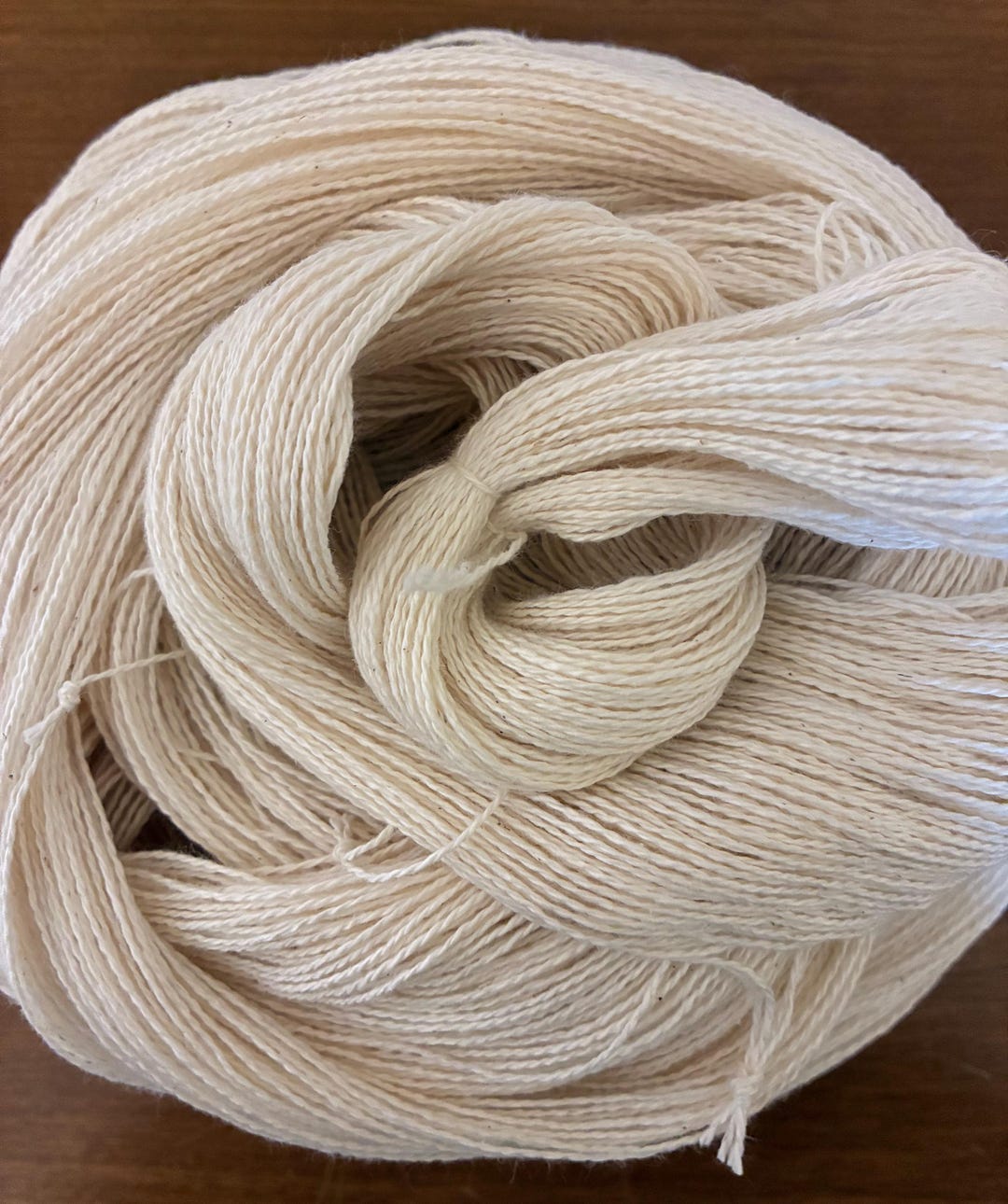 Cotten Rings 5 Yards, 6/2 Ring Spun Soft Cotton Undyed Pre-wound Warp for Weaving or ...
