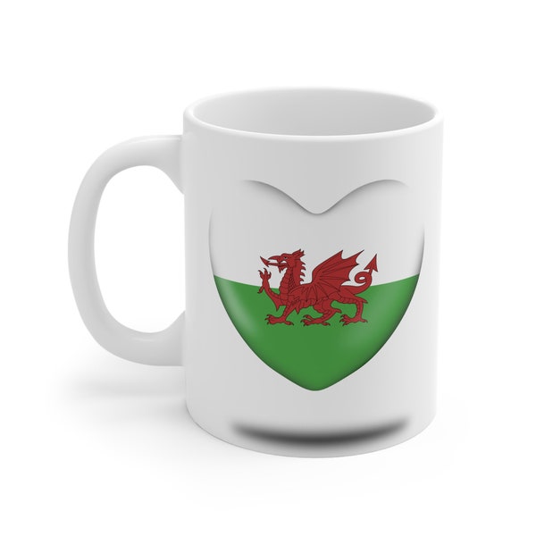 Welsh flag mug
