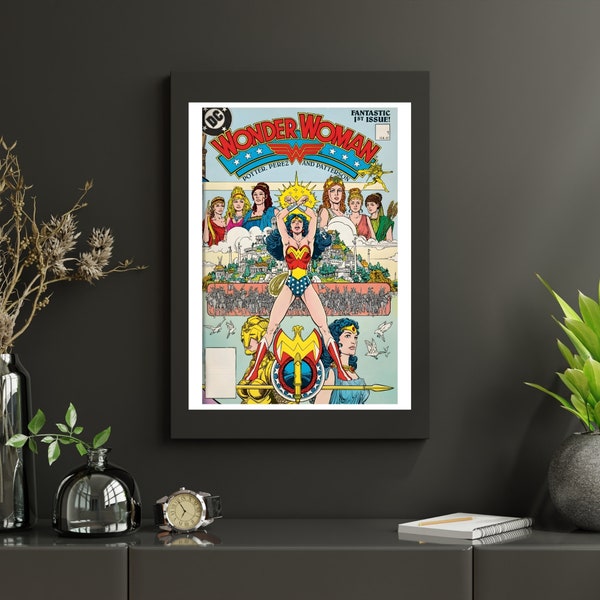 Wall Art - DC COMICS - Wonder Woman 1987 #1 - Instant Download