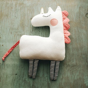 Unicorn sewing pattern PDF Easy unicorn sewing Unicorn birthday PDF Beginner sewing pattern Stuffed Animal Pattern Animal doll Horse
