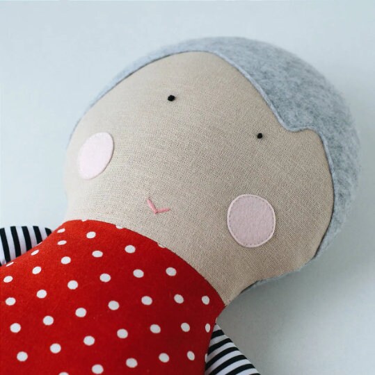 Rag Dolls Sewing Pattern Pdf Tutorial Kid Craft Diy Stuffed Toys Soft ...