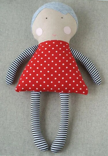 Rag Dolls Sewing Pattern Pdf Tutorial Kid Craft Diy Stuffed Toys Soft ...