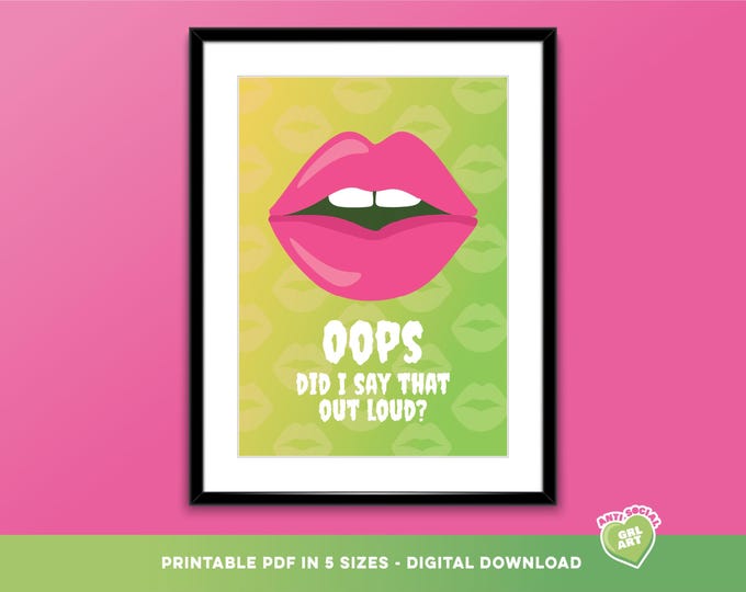 Featured listing image: Oops, Did I Say That Out Loud?