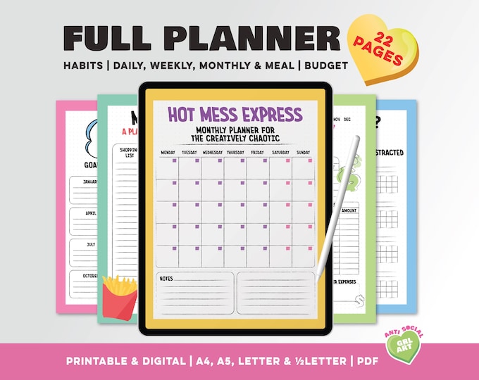 Featured listing image: Sarcastic Planner Bundle – Fun & Witty