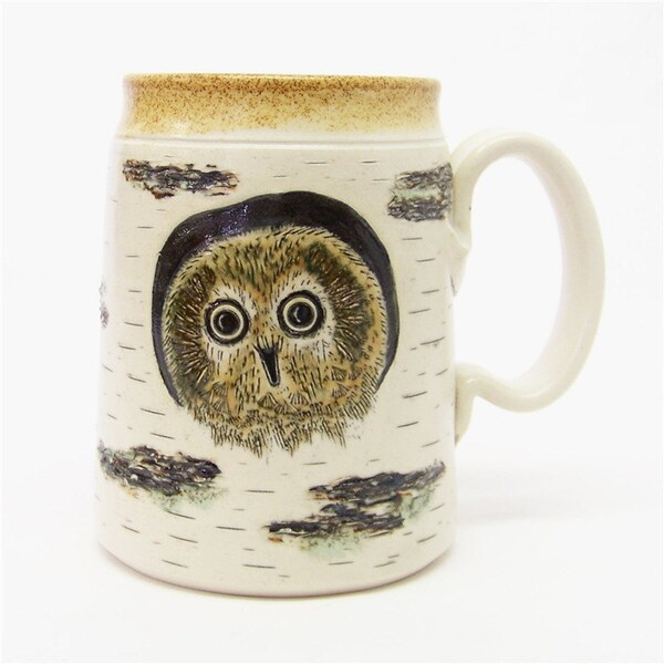 Limited Series 8 Owl Baby amd Birch Mega Mug (microwave safe)