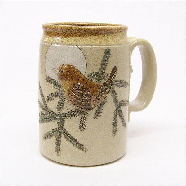 Limited Series 133 Wren and Pine Branch Mega Mug (microwave safe)