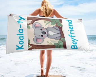 Koala Wortspiel Freund Geschenk Koala-ty Freund Sommer Qualität Freund Abschlussgeschenk Handtuch