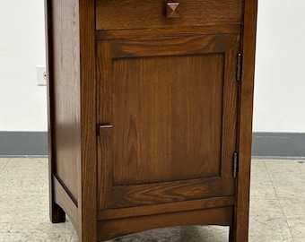 Mission 1 Door 1 Drawer Nightstand - Walnut Stain