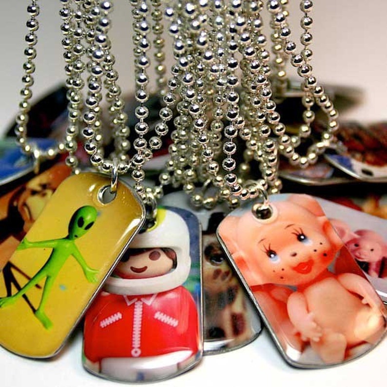 Mini Photo Dog Tag Choose from any of my Original Photographs image 1