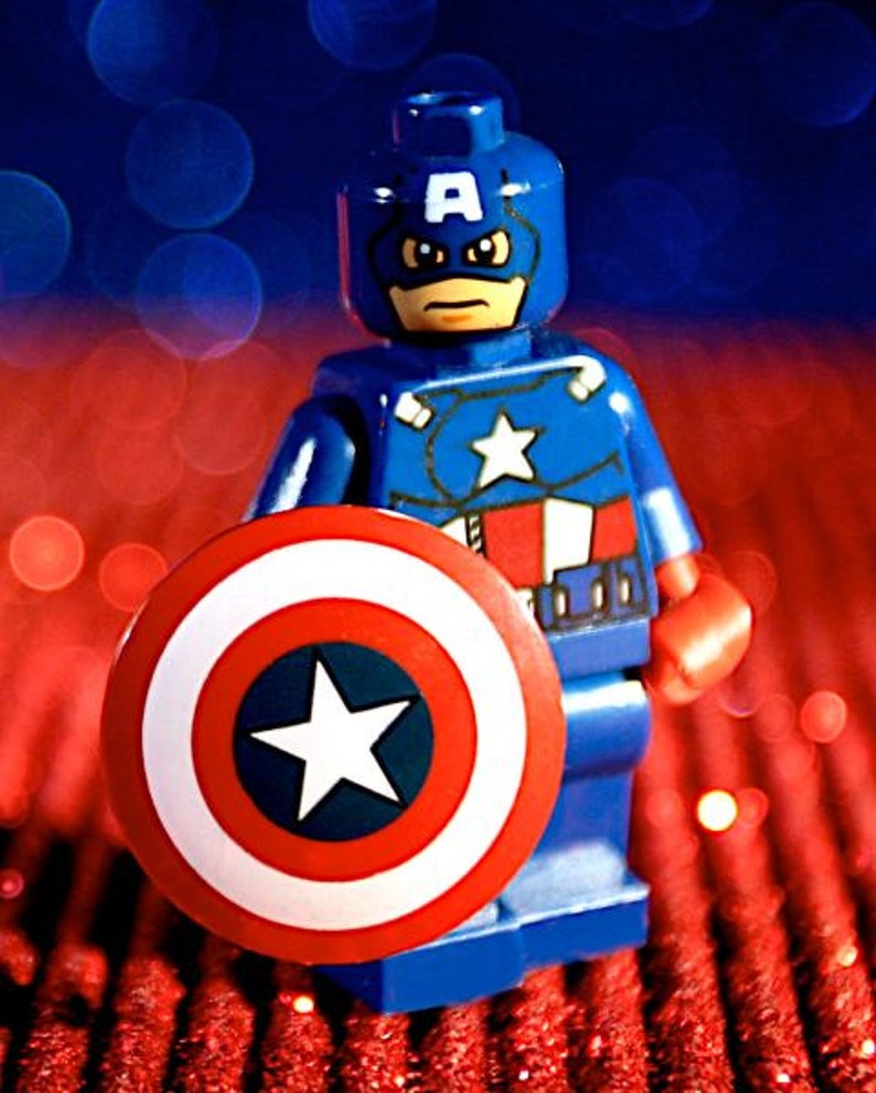 Captain America Lego Photograph Various Sizes image 1