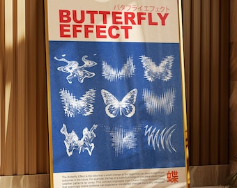 Butterfly Effect Poster: Vintage Japanese Art Print (Digital Download)