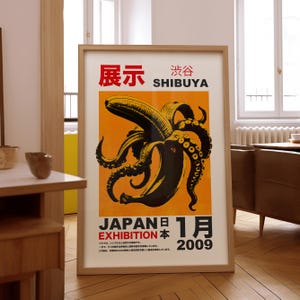 Póster japonés / Póster de pared de exposición / Arte mural japonés / Impresión de arte vintage / Póster Japandi / Descarga digital