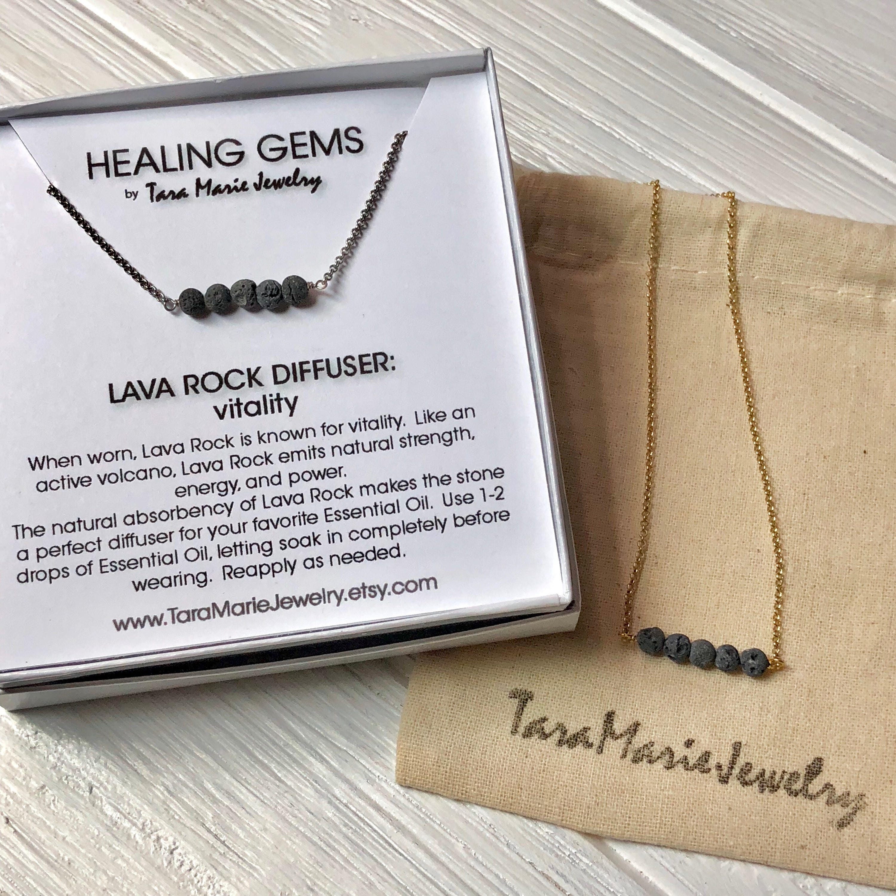 Vitality necklace store essential oil