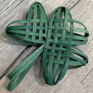 4 Woven Card Suits PDF digital instructions directions tutorial basket weaving shamrock clover Irish diamond heart club image 6