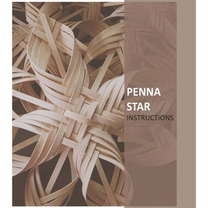 Woven Penna Star PDF digital instructions directions tutorial basket weaving instant download