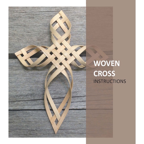 Woven Crosses PDF double sided digital instructions directions tutorial basket weaving instant download