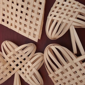 4 Woven Card Suits PDF digital instructions directions tutorial basket weaving shamrock clover Irish diamond heart club image 1