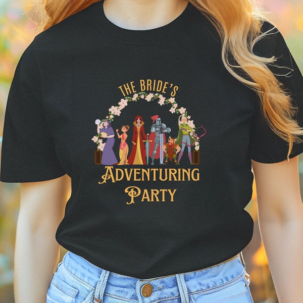 Bridesmaid Nerdy Tshirt for Geek Wedding Shirt Nerd Bride Maid of Honor Gift Tee for D&D Couple