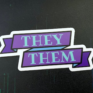 They/Them Pronoun Stickers