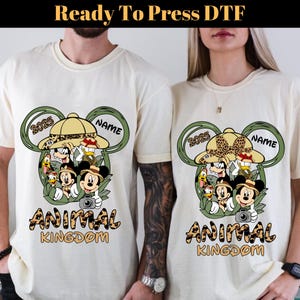 Custom Disney Animal Kingdom DTF Transfer, Custom Disney Safari DTF, Animal Kingdom Family DTF, Safari Family Matching Dtf, Mickey Safari