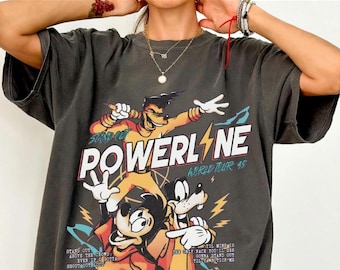 Vintage Disney A Goofy Movie Powerline Stand Out World Tour DTF Transfer, A Goofy Movie Ready To Press, Disneyland Family Trip DTF, WDW Dtf