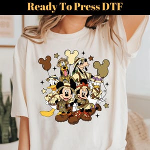 Disney Animal Kingdom Mickey Minnie DTF Transfer, Disney Family Animal Kingdom DTF, Mickey And Friends Dtf, Disney Trip DTF, Family Trip Dtf