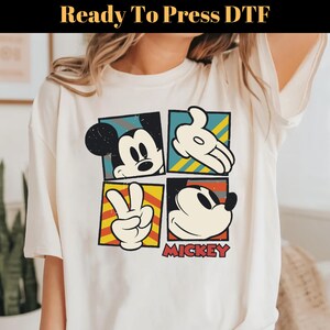 Classic Mickey Pose DTF Transfer, Mickey Mouse Transfer, Disneyland Trip DTF, Magic Kingdom DTF, Disney Family Dtf, Mickey Silhouette Dtf