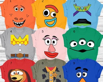 Transferencia DTF de Toy Story, Familia Toy Story lista para imprimir, DTF de personaje personalizado de Toy Story, Transferencia de vestuario de Toy Story, DTF a juego de Toy Story