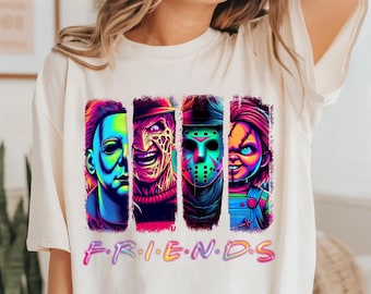 Horror Friends DTF Transfer, Horror Characters Ready To Press, Horror Halloween DTF, Horror Killers DTF, Scary Movies, Halloween Neon Dtf