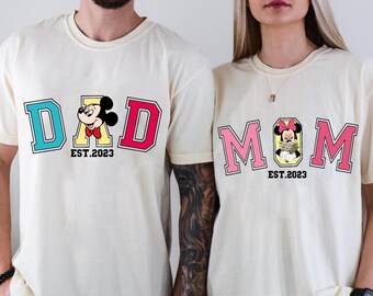 Disney Mom and Dad DTF Transfer, Mickey Dad DTF, Minnie Mama DTF, Disney Family Transfer, New Mom Dtf, New Dad Dtf, Mothers Day Disney Dtf