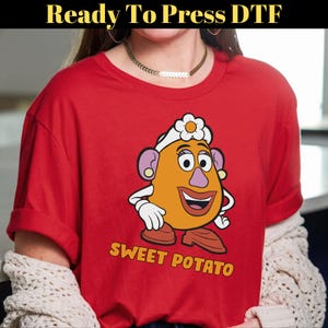 Disney Toy Story Mrs Potato DTF Transfer, Sweet Potato DTF, Funny Disney DTF, Mrs Potato Transfer, Toy Story Ready To Press, Mrs Potato Head