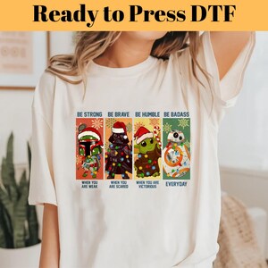 Star Wars Ready To Press, Disney Star Wars DTF Transfer, Star Wars Characters Heat Transfer, Galaxy's Edge DTF, Disney Christmas Transfer