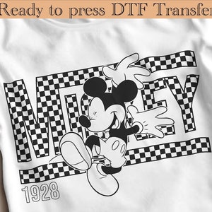 Geruite Happy Mouse DTF, Mickey 1928 DTF, vintage shirt Mickey, shirt geruite Mickey, geruite Disney DTF, retro Disney DTF, Mickey DTF