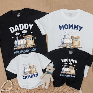 Train Birthday Matching Family Shirt, Chugga Chugga Two Two Birthday Outfit, Matching Mommy and Me Shirts, 2nd Birthday Gift